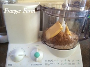 put your crumble ingredients into the food processor. 
